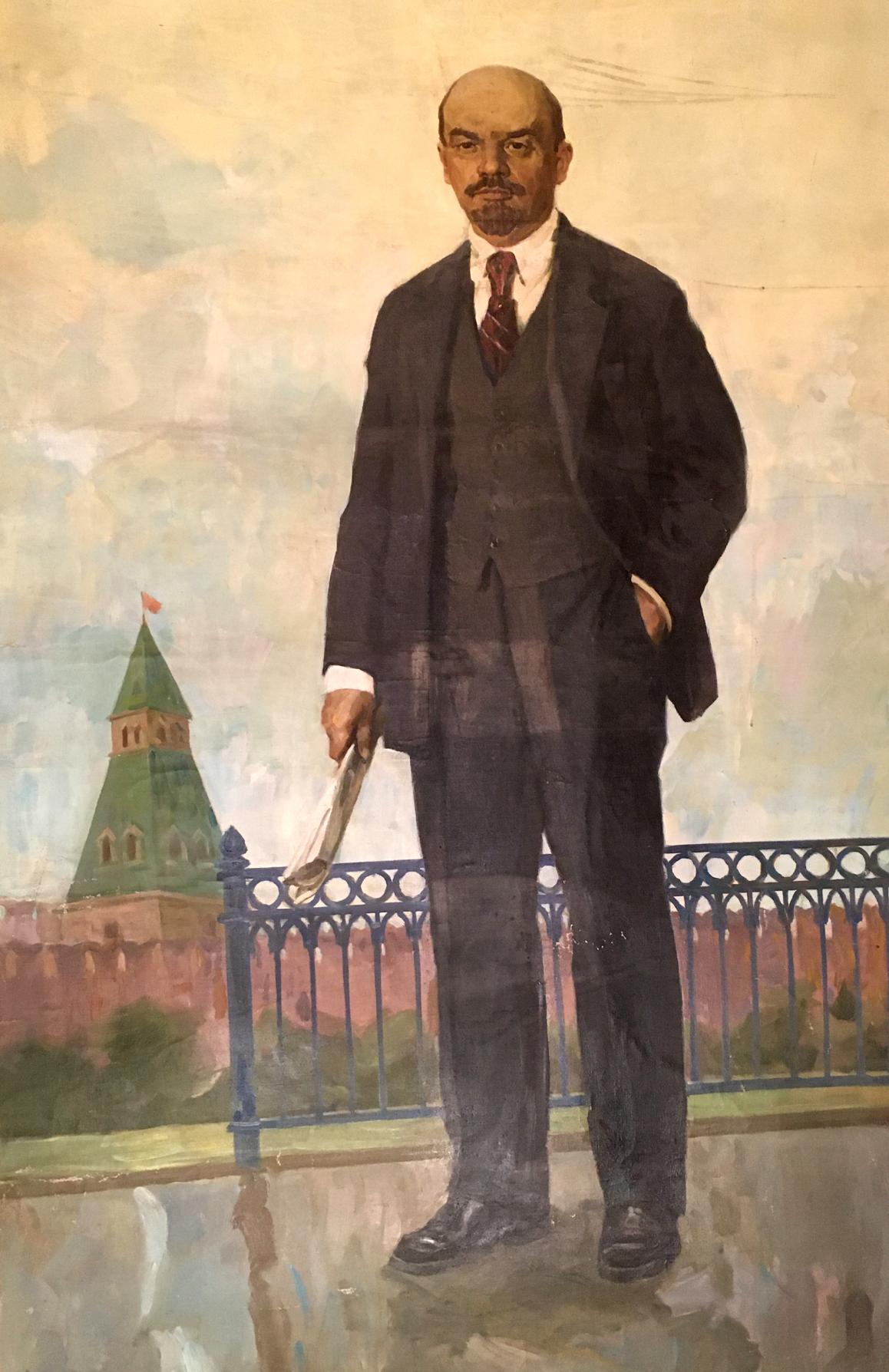 Oil painting portrait of Lenin by Soroka Arkady Vasilievich