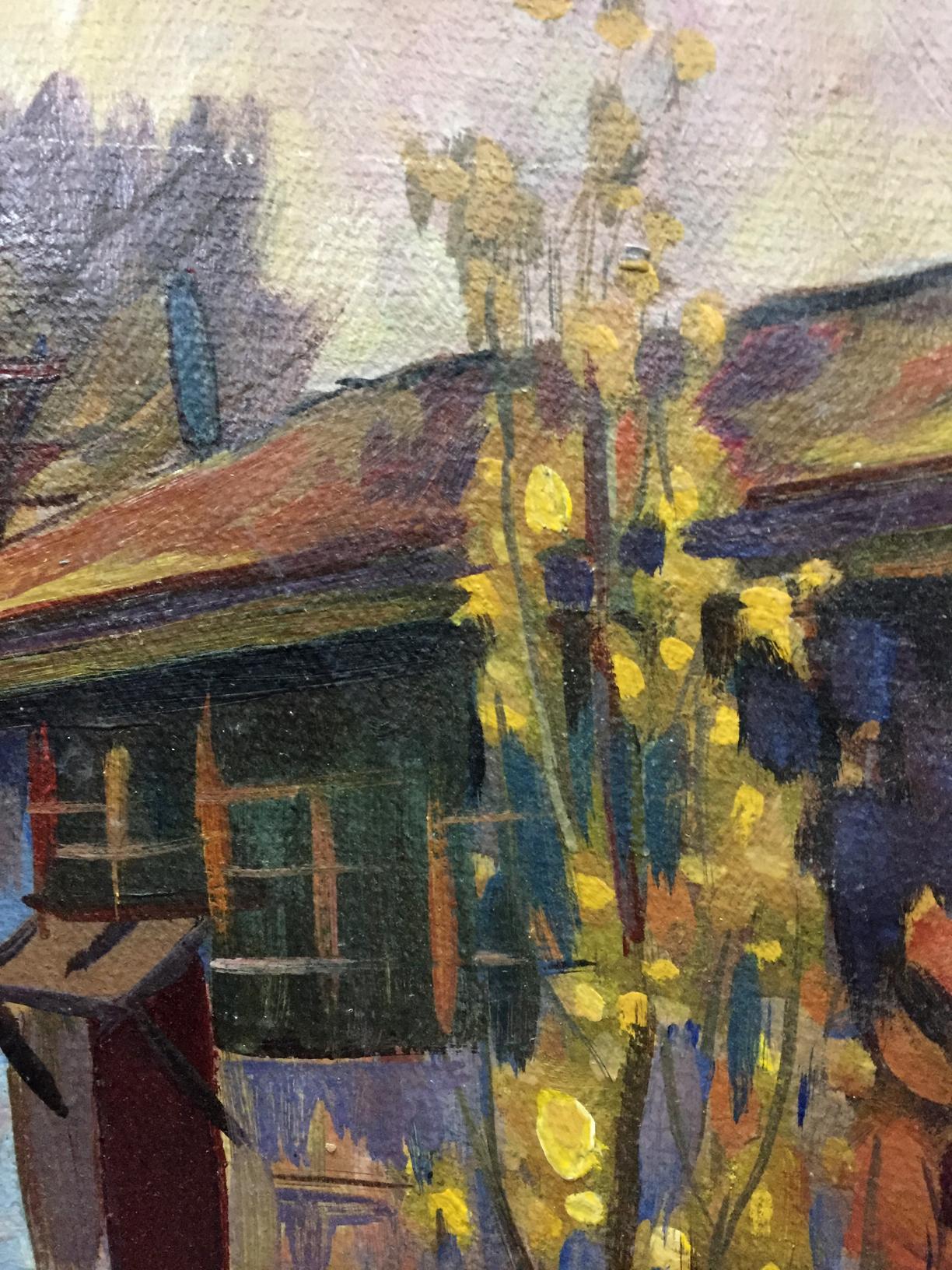 Oil painting Streets in the city by Karelin Vyacheslav Dmitrievich
