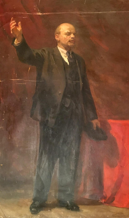 Oil painting portrait of Lenin by Koshtelyanchuk Leonty Filippovich