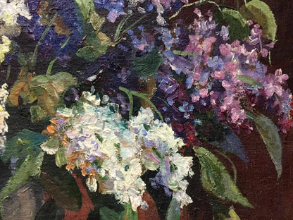 Oil painting Still life by Tarasenko Alexander Petrovich with lilacs