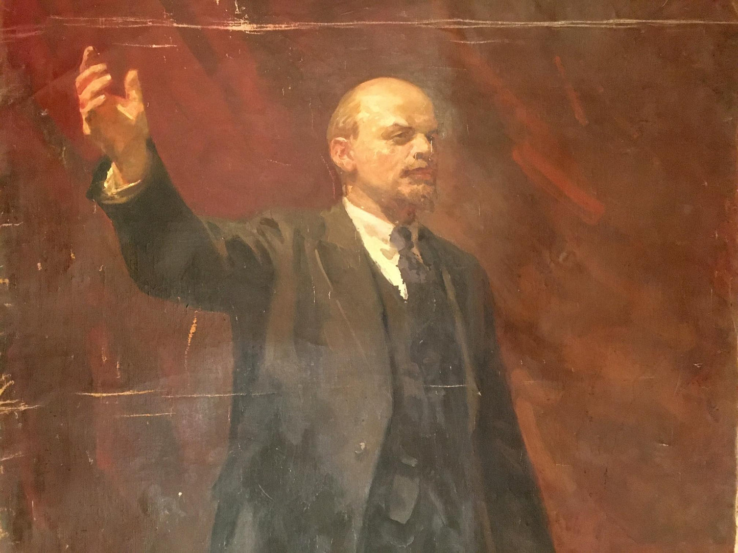 Oil painting portrait of Lenin by Koshtelyanchuk Leonty Filippovich