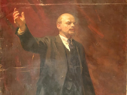 Oil painting portrait of Lenin by Koshtelyanchuk Leonty Filippovich