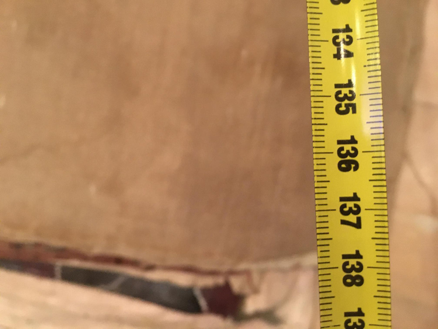 Yellow measuring tape in Oil painting Portrait of Lenin Koshtelyanchuk