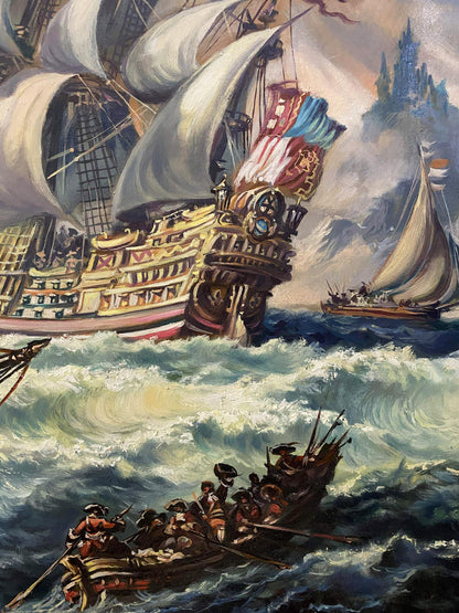 oil ships painting