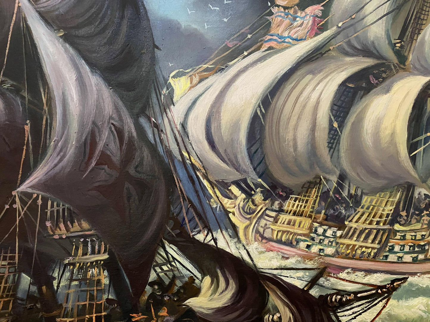 oil ships painting