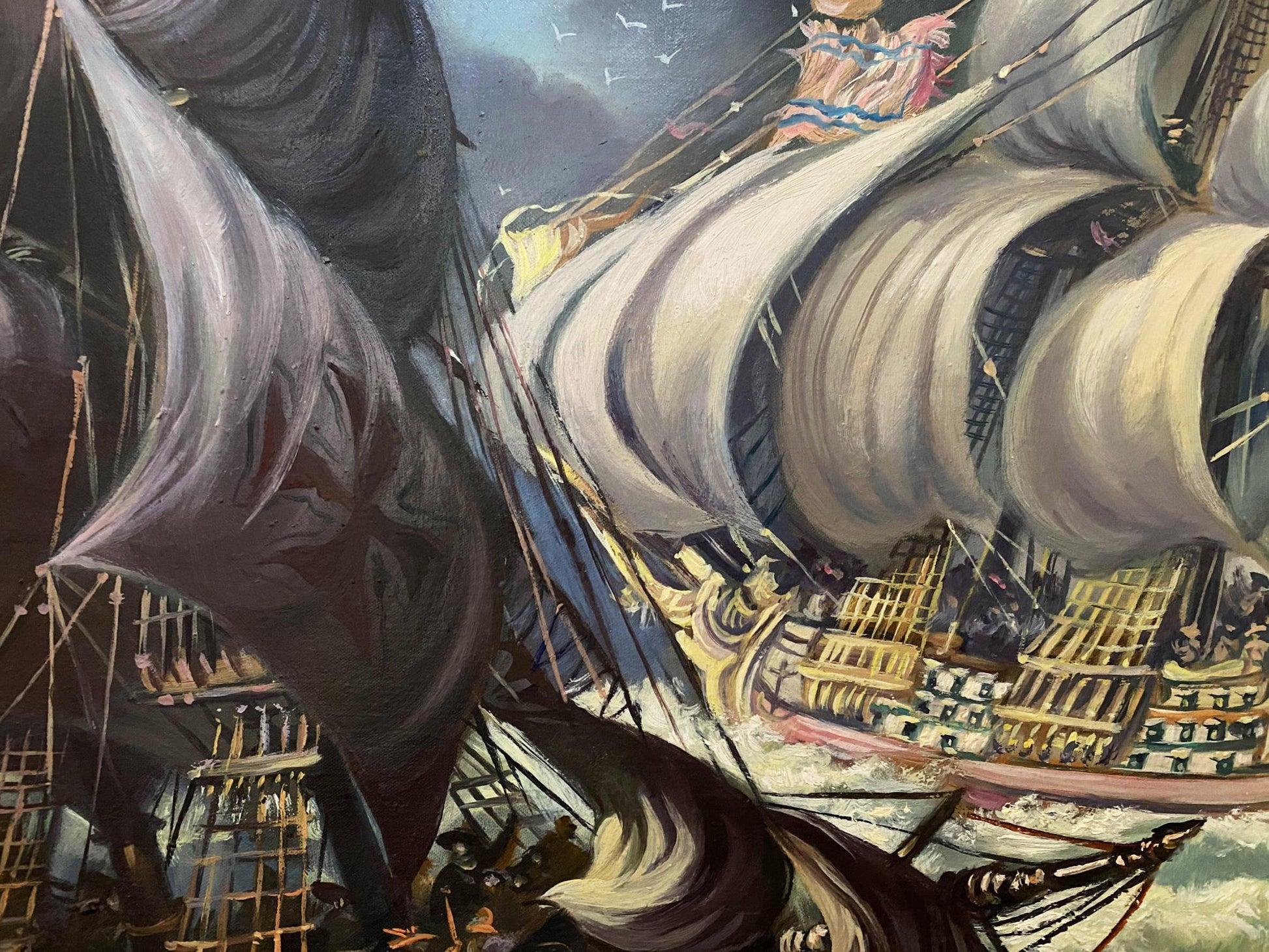 oil ships painting