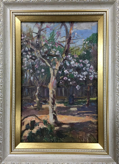 Oil painting Front garden Yakovlev B. N.