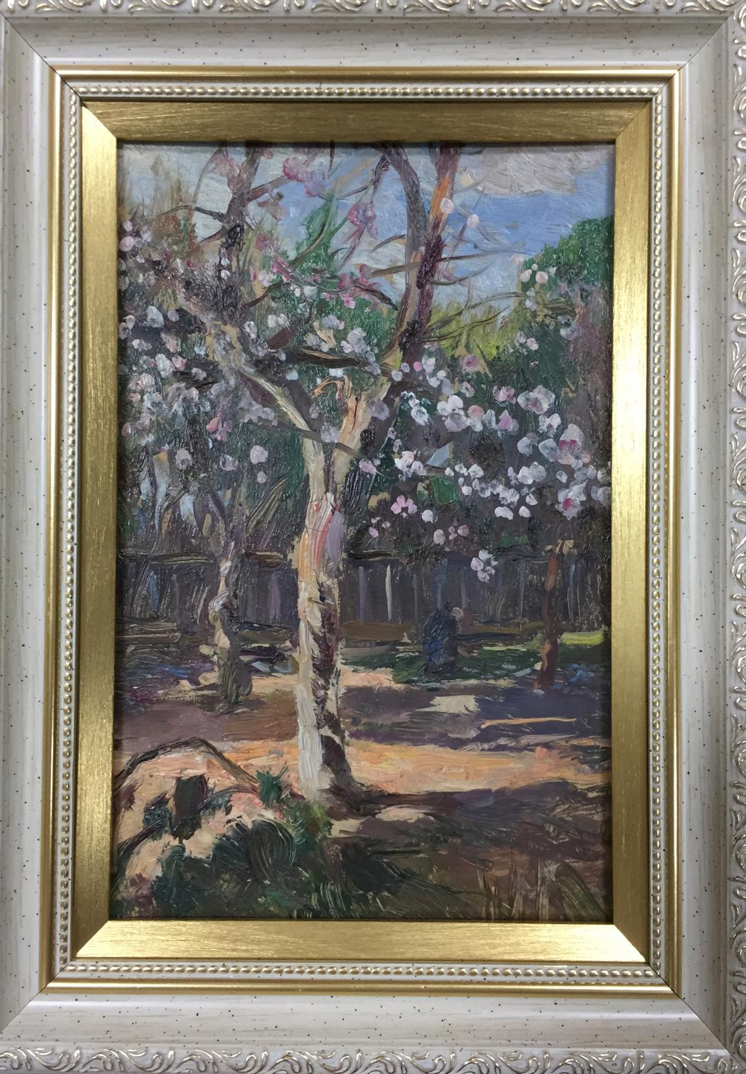 The front garden is the subject of B. N. Yakovlev's oil painting