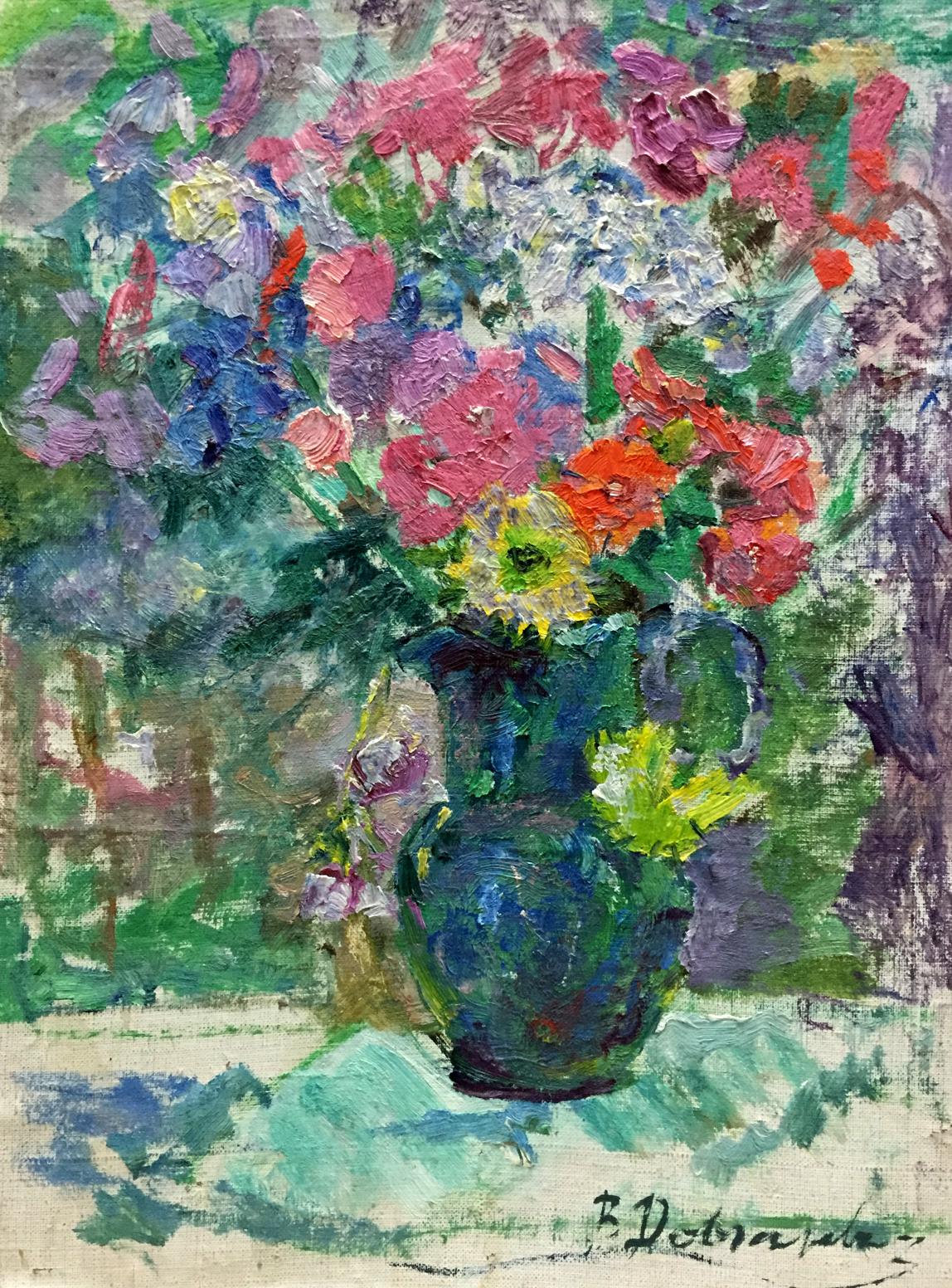 Oil painting of Spring flowers by Dovgalevskaya Vera Veniaminovna