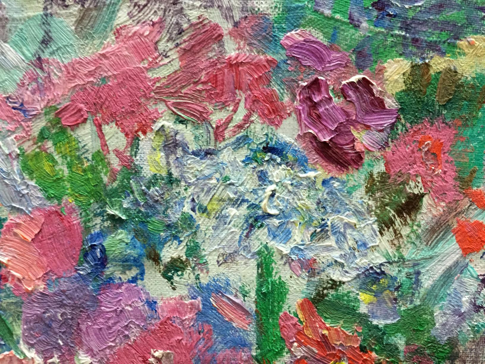 Oil painting of spring flowers by Dovgalevskaya Vera Veniaminovna