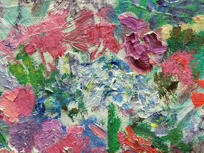 Oil painting of spring flowers by Dovgalevskaya Vera Veniaminovna