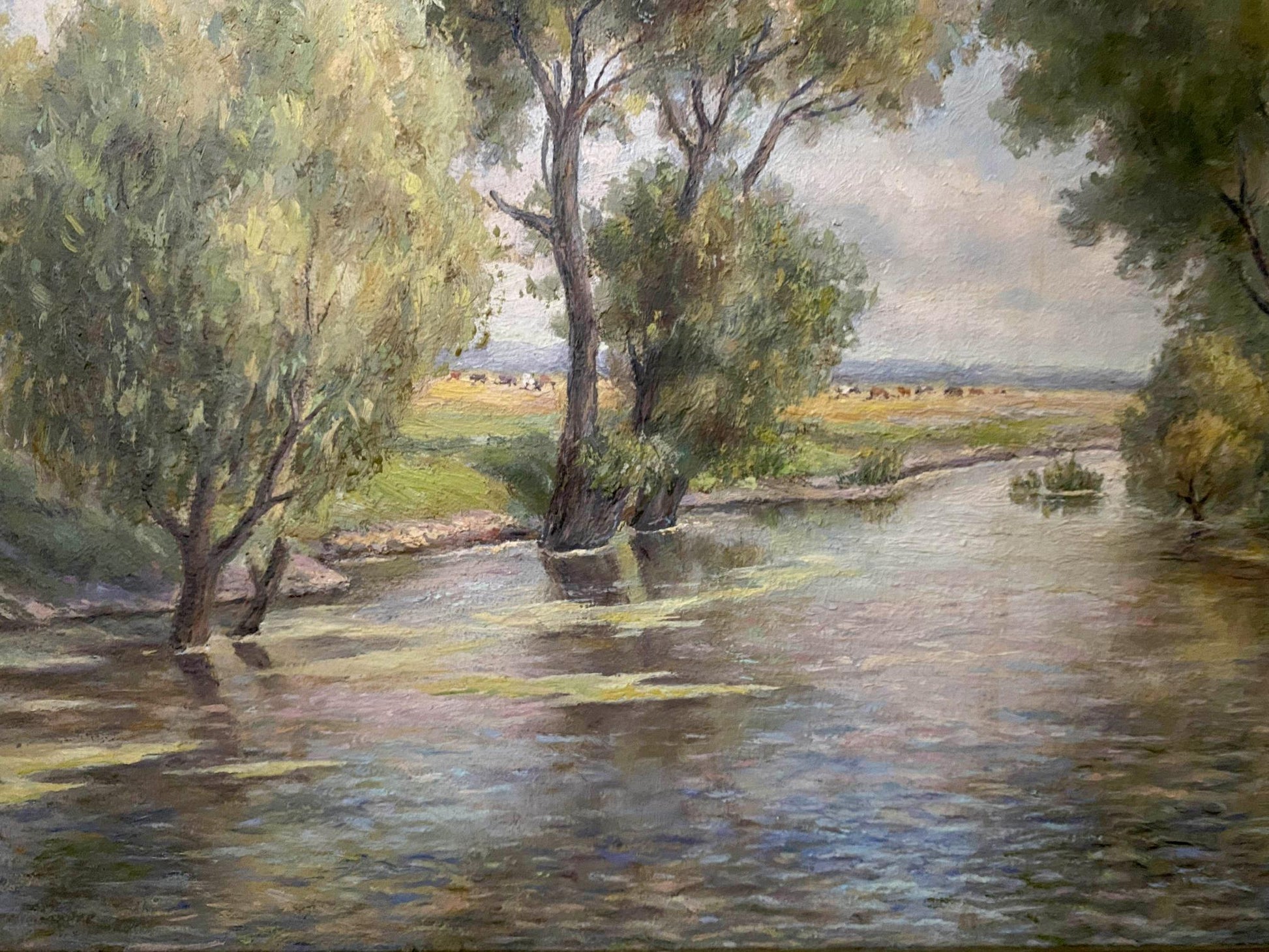 oil forest painting