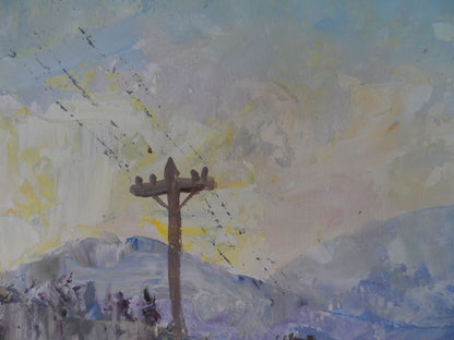 Oil Painting Winter Nature Landscape 