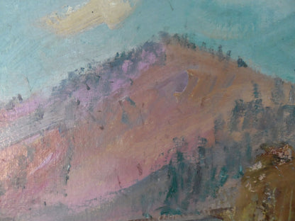Oil Painting Mountain Nature Landscape 