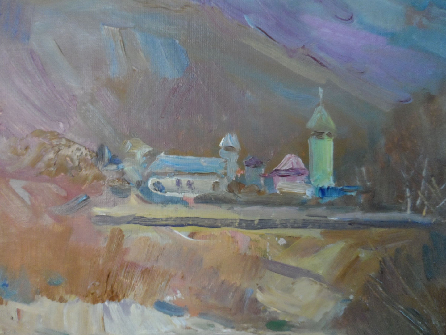 Oil painting Pond