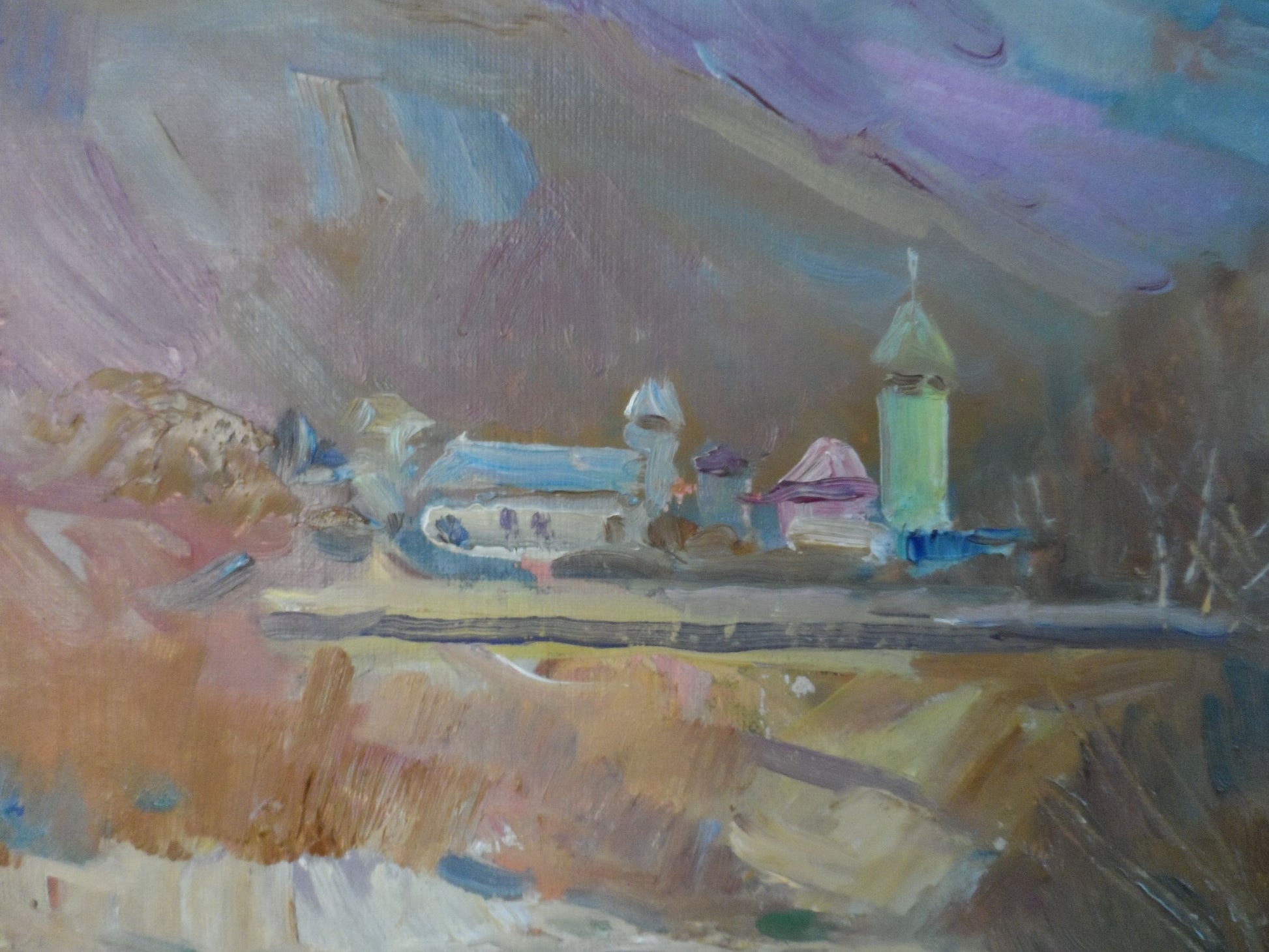 Oil painting Pond