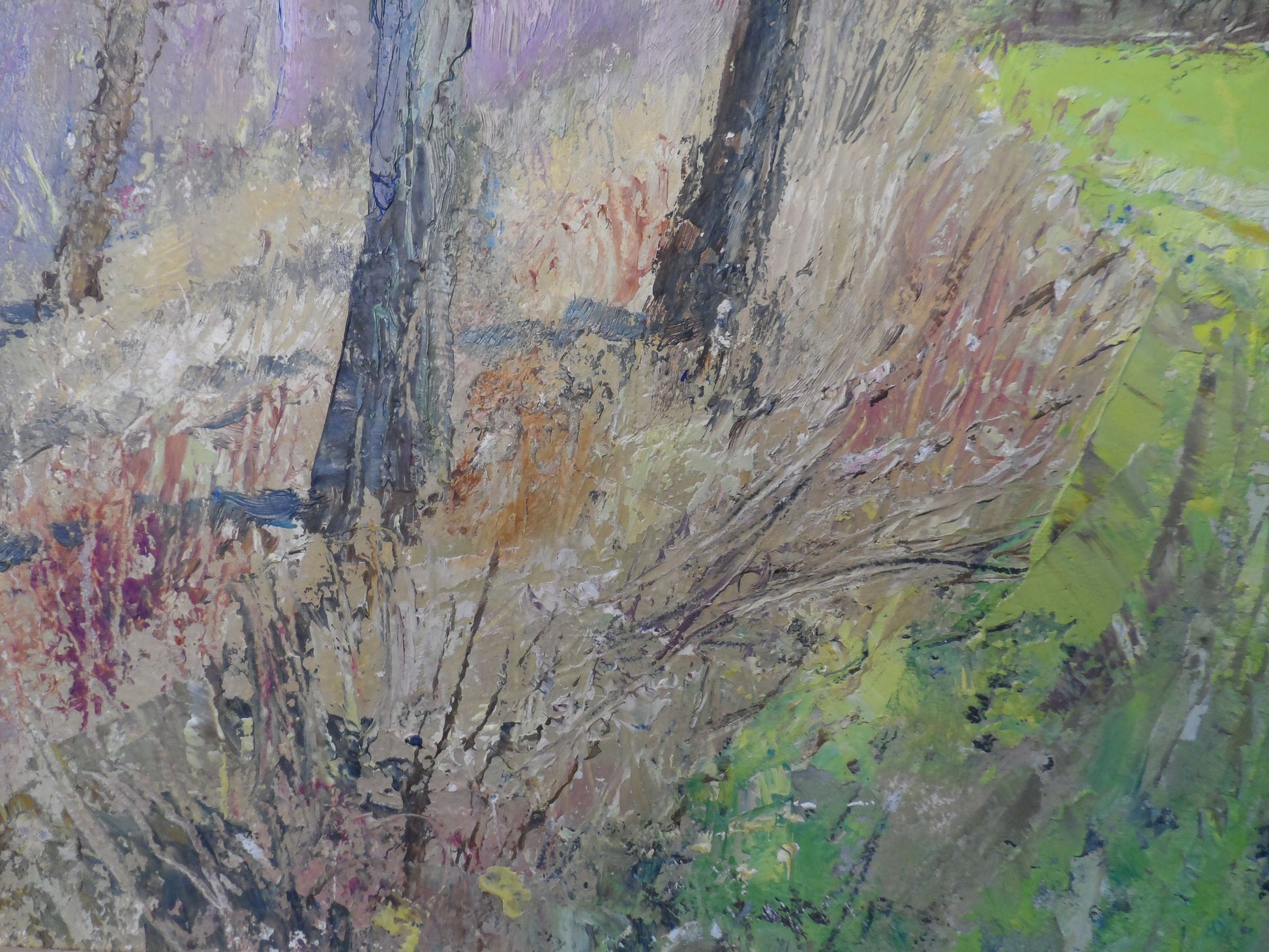 Oil Painting Spring Nature Landscape 