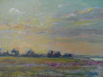 Oil Painting River Nature Landscape 