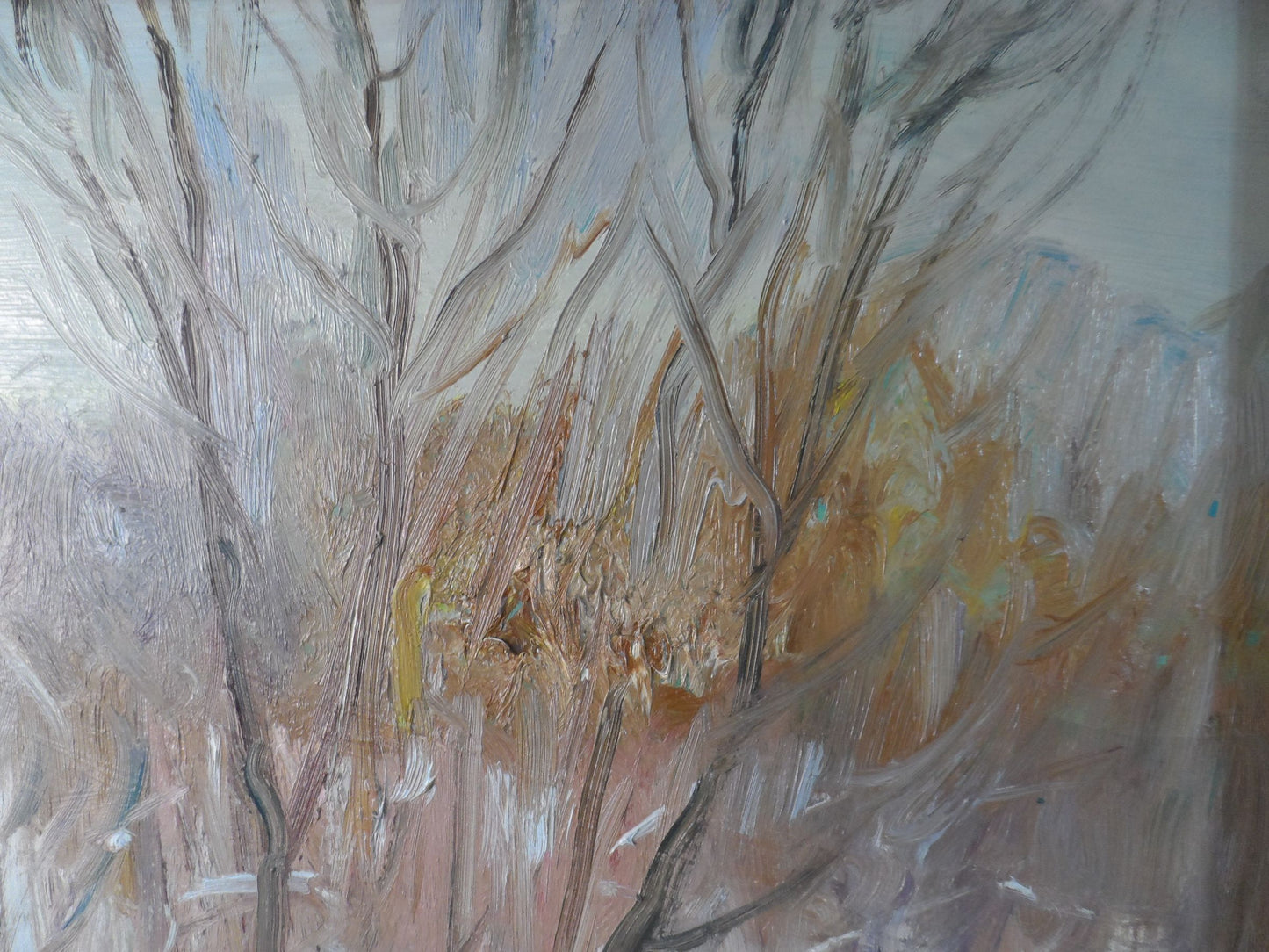Oil Painting Winter Nature Landscape 