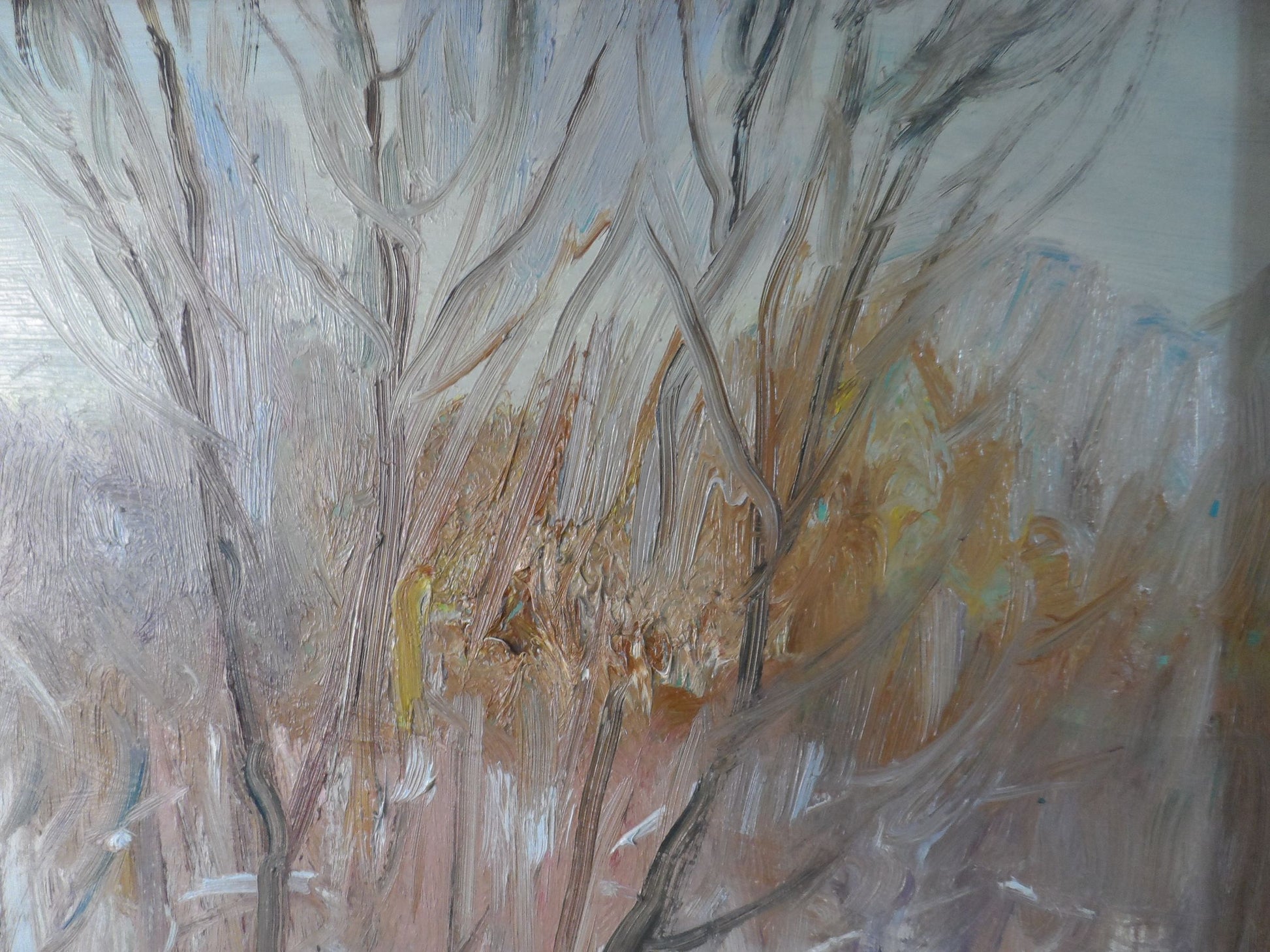 Oil Painting Winter Nature Landscape 