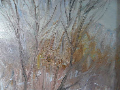 Oil Painting Winter Nature Landscape 