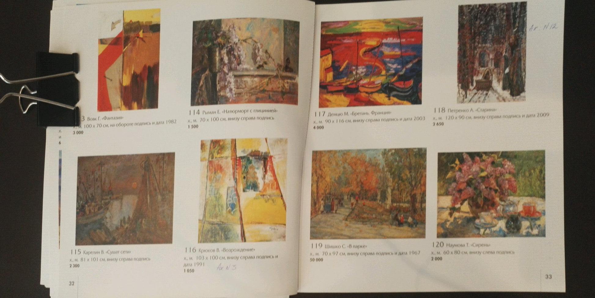 Open book of Kryukov Vasily Ivanovich abstract oil church paintings