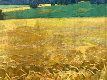 Oil painting of Ukrainian golden wheat fields by Pavlyuk Nikolay Artemovich