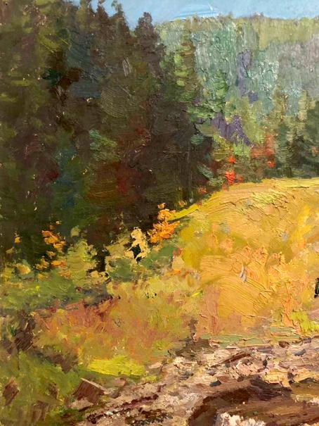 Oil painting Evening landscape by Sevastyanov Viktor Grigorievich