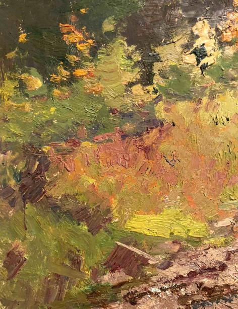 Oil painting Evening landscape by Sevastyanov Viktor Grigorievich