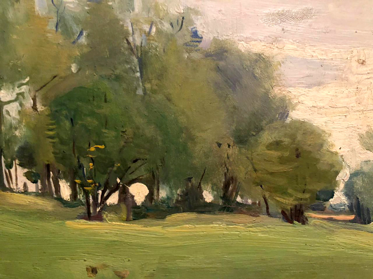 Oil painting of lush forest landscape by Zaretskyi Viktor