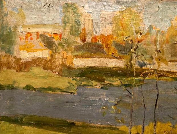 Autumn landscape oil painting by Singaevsky Pavel Filippovich