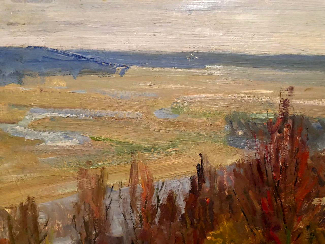 Impressionistic oil painting Last Snow by Kogan-Shats Matvey Borisovich