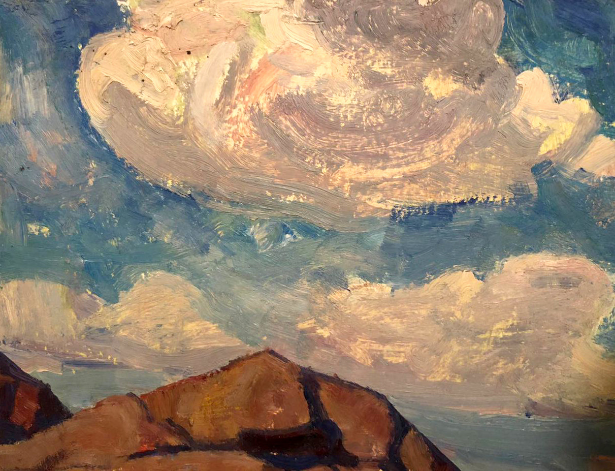 Oil painting of rocky landscape by Khrustalenko Nikolai Alexandrovich
