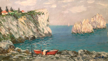 Oil painting On the shore Shariy Anatoly Ivanovich