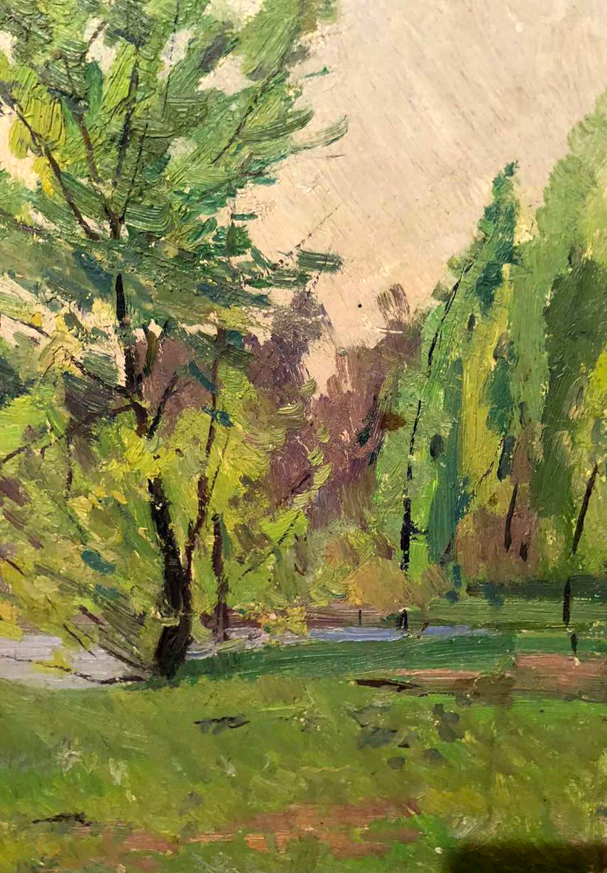 Vibrant impressionist oil painting Summer day by Kogan-Shats Matvey Borisovich