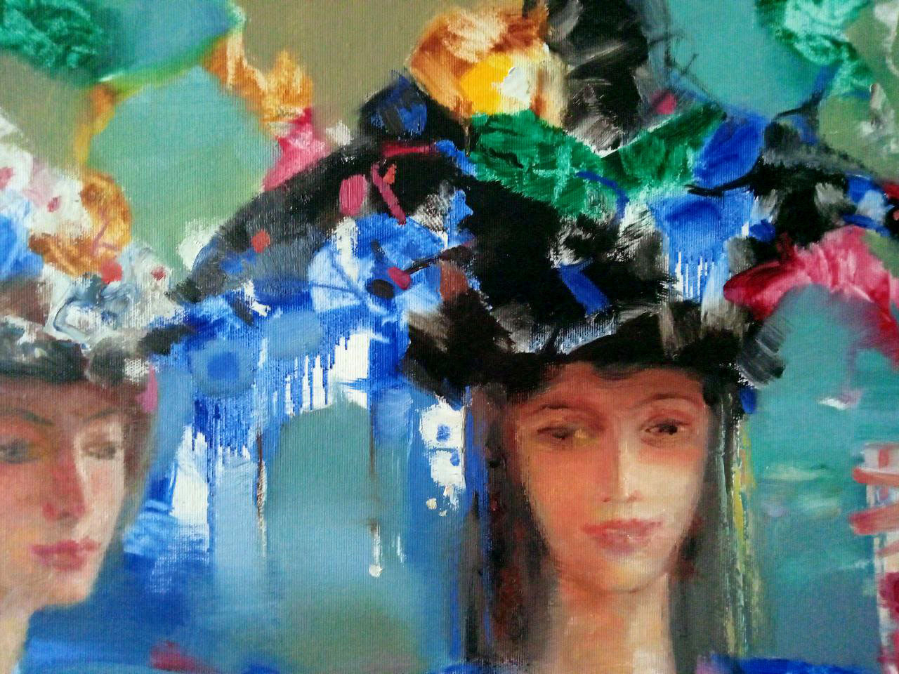 Abstract oil painting 