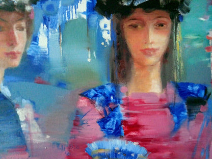 Vibrant abstract oil painting Carnival by Anatoly Borisovich Tarabanov