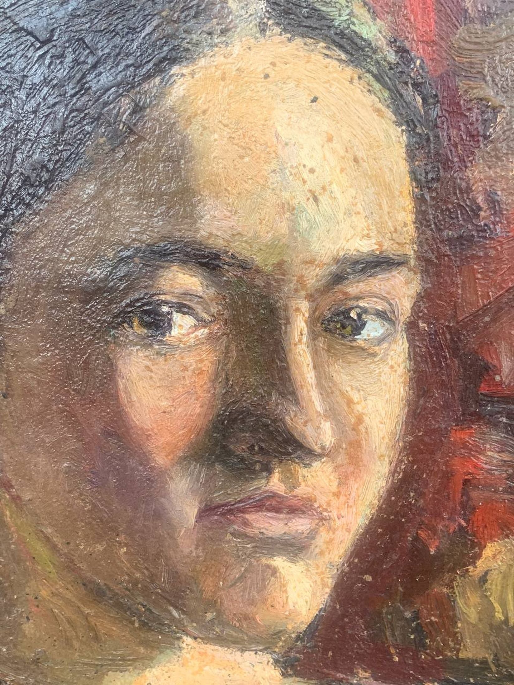 Oil painting My Mona Lisa by Irina Palashchenko portrait