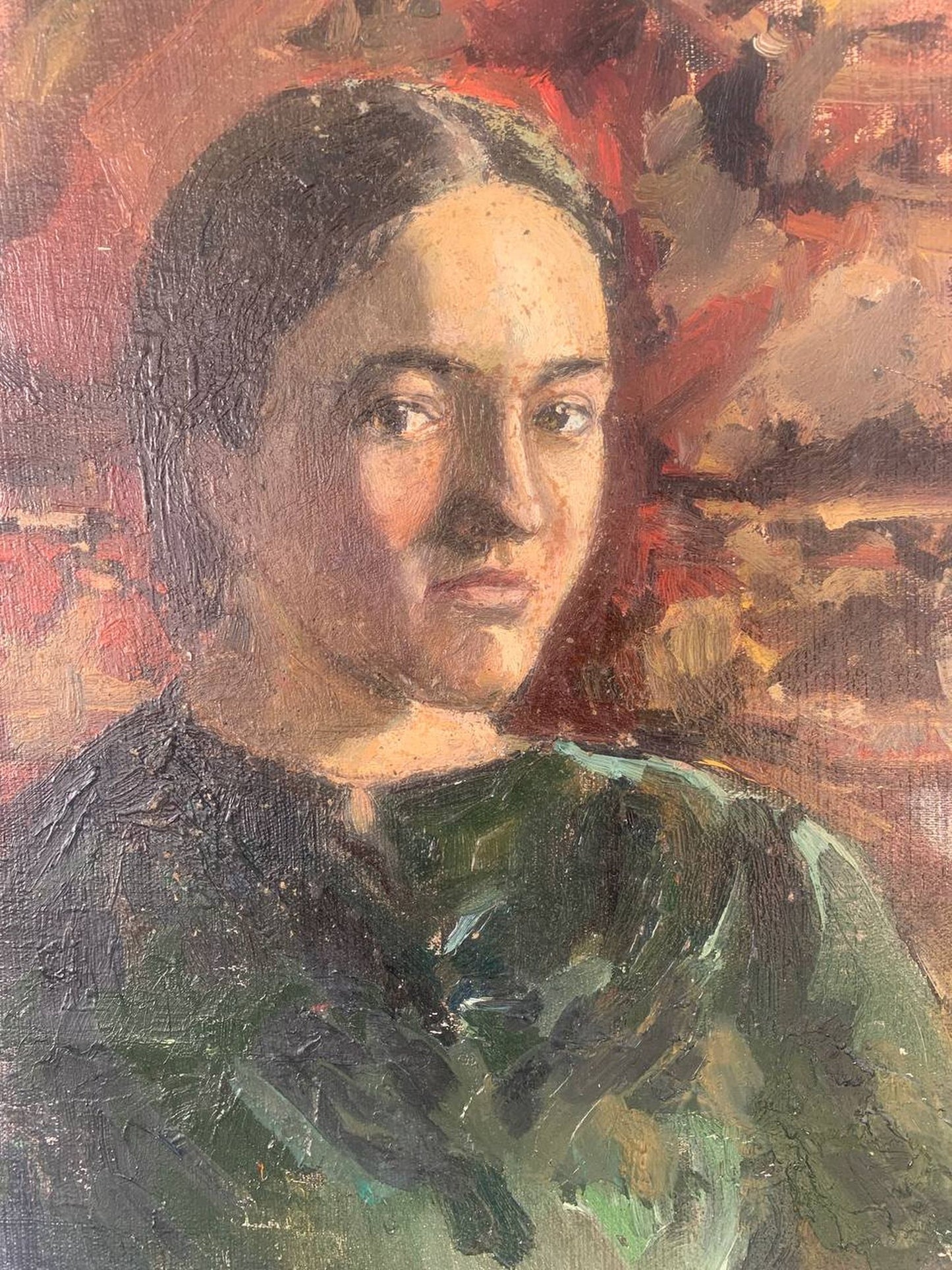 Oil painting My Mona Lisa by Irina Palashchenko portrait