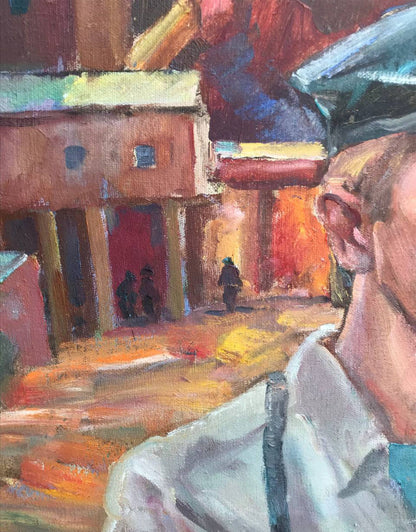 Mishurovsky V's oil painting depicts the aftermath of a watchful period