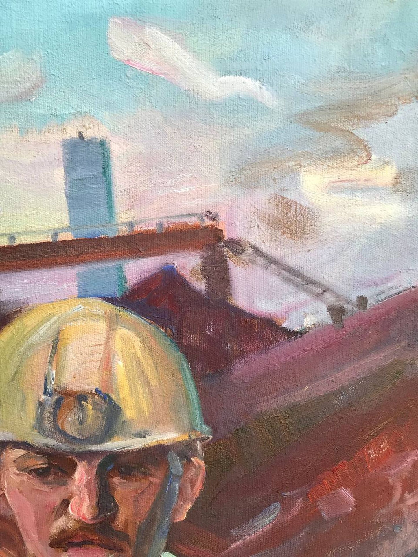 Mishurovsky V's oil painting delves into the scene following the watch