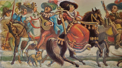 Oil painting Departure for Hunting by Litvinov Daniil Olegovich