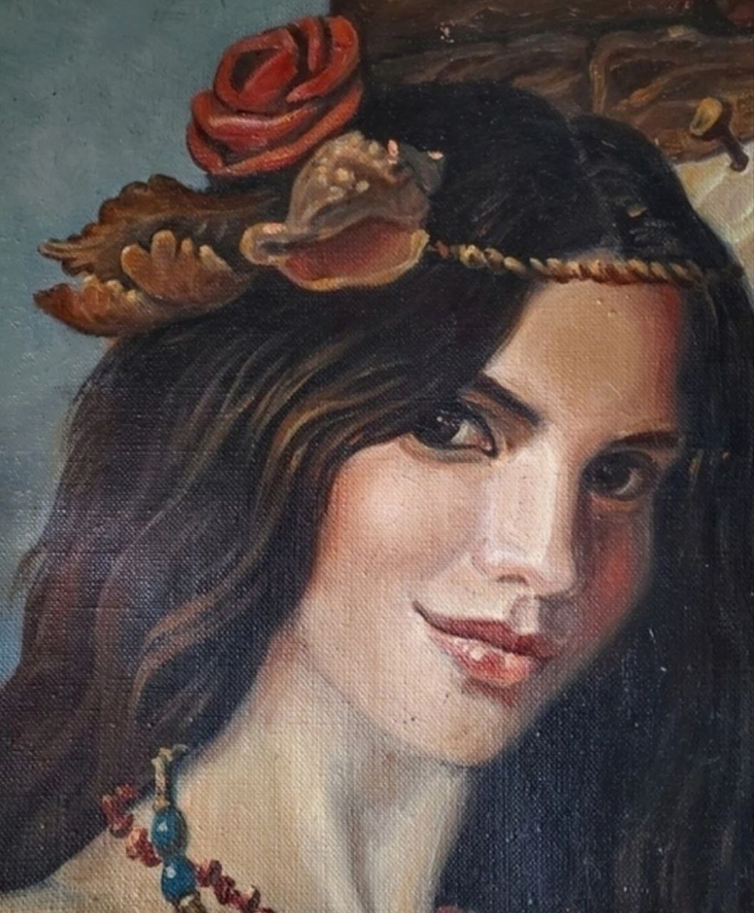 Oil painting portrait of Odessa woman by Litvinov Daniil Olegovich