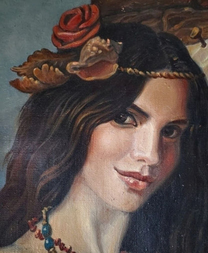 Oil painting portrait of Odessa woman by Litvinov Daniil Olegovich