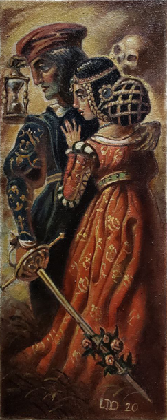 Oil painting of Romeo and Juliet by Litvinov Daniil Olegovich