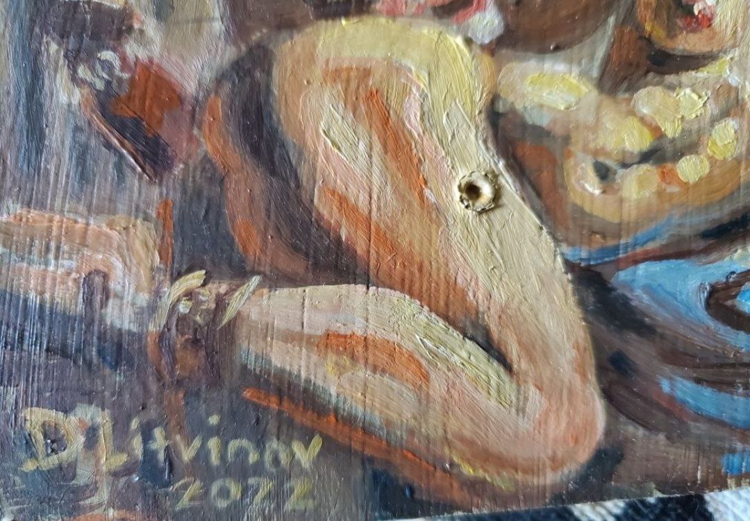 Oil painting After the masquerade by Litvinov Daniil Olegovich, nude figure