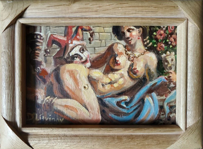 Oil painting After the Masquerade by Litvinov Daniil Olegovich