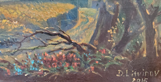 Oil painting Before the Storm by Litvinov Daniil Olegovich rustic landscape