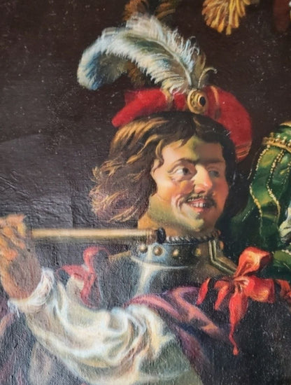 Oil painting of man in ornate armor by Musicians Litvinov Daniil Olegovich