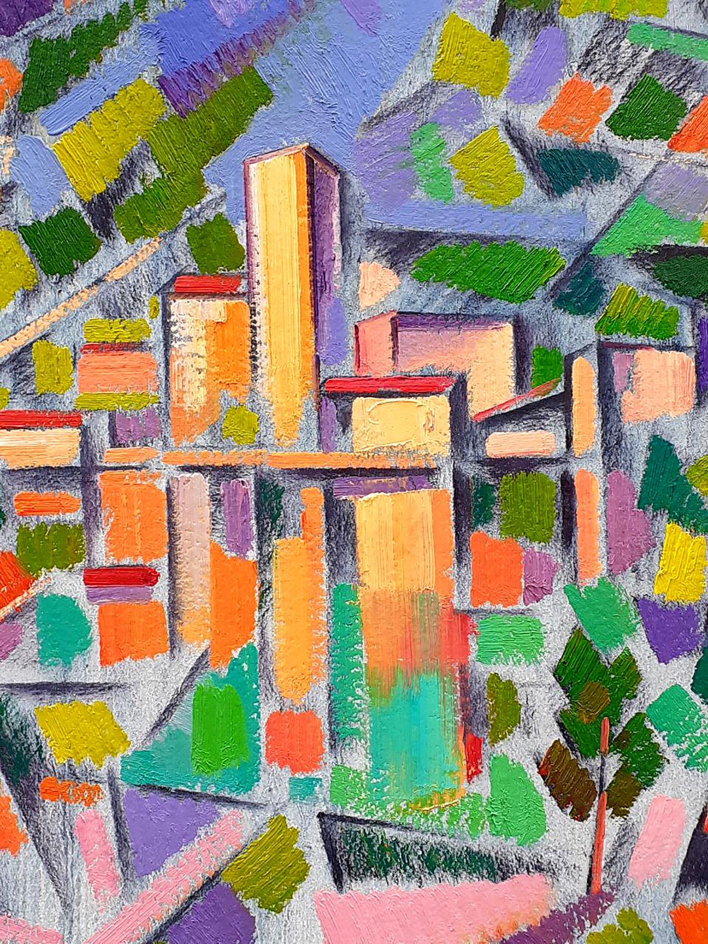Abstract oil painting